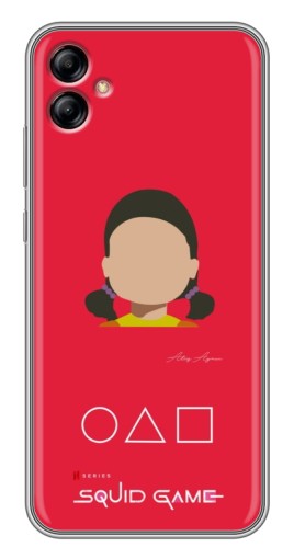 Силиконовый чехол с изображением "Лицо куклы" для Samsung Galaxy A04e (A042)