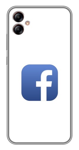 Чехол с картинкой "Лого Фейсбук" для Samsung Galaxy A04e (A042)