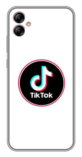 Силиконовый чехол с изображением "Лого Тик Ток" для Samsung Galaxy A04e (A042)