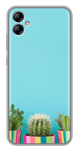 Силиконовый чехол с изображением "Маленькие кактусы" для Samsung Galaxy A04e (A042)