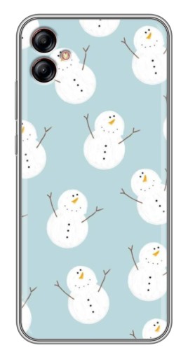 Чехол с принтом "Маленькие снеговики" для Samsung Galaxy A04e (A042)