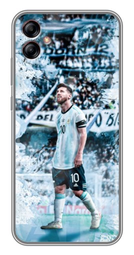 Силиконовый чехол с изображением "Месси в Аргентине" для Samsung Galaxy A04e (A042)
