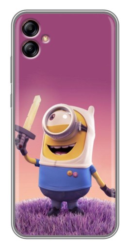 Чехол с картинкой "Миньон с мечом" для Samsung Galaxy A04e (A042)