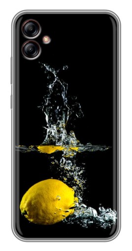 Силиконовый чехол с изображением "Мокрый Лимон" для Samsung Galaxy A04e (A042)