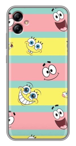 Чехол с принтом "Мордашки" для Samsung Galaxy A04e (A042)