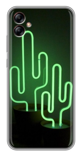 Чехол с печатью "Неоновый кактус" для Samsung Galaxy A04e (A042)