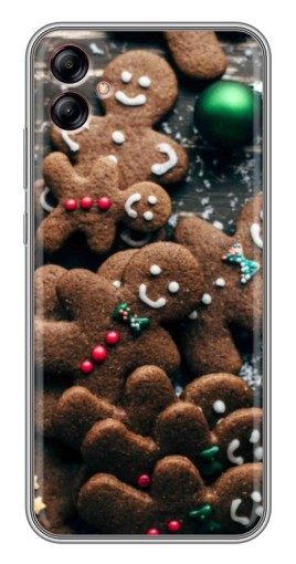 Чехол с картинкой "Новогодние человечки" для Samsung Galaxy A04e (A042)