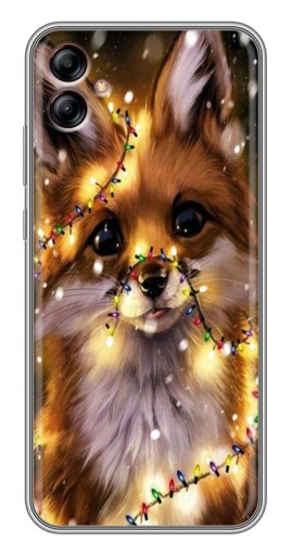 Силиконовый чехол с изображением "Новогодний лесенок" для Samsung Galaxy A04e (A042)