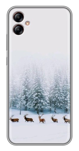 Чехол с принтом "Олени в лесу" для Samsung Galaxy A04e (A042)