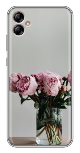 Чехол с картинкой "Пионы в вазе" для Samsung Galaxy A04e (A042)