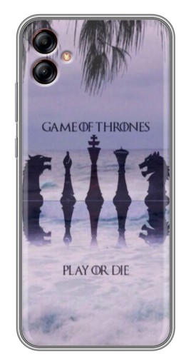 Чехол с принтом "Play or Die" для Samsung Galaxy A04e (A042)