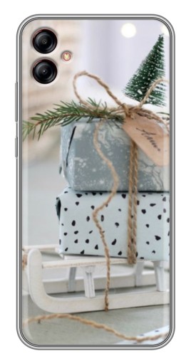 Чехол с картинкой "Подарки на санках" для Samsung Galaxy A04e (A042)