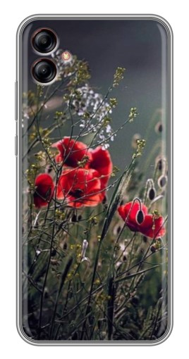 Чехол с печатью "Поле цветов" для Samsung Galaxy A04e (A042)