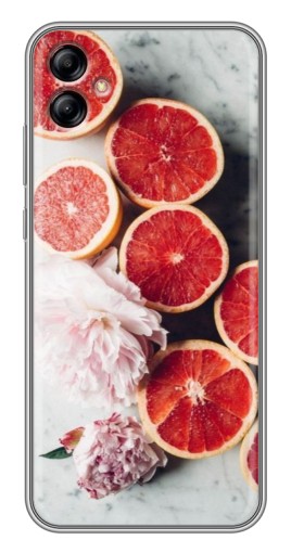 Чехол с печатью "Половинки грейпфрутов" для Samsung Galaxy A04e (A042)