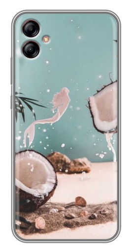 Силиконовый чехол с изображением "Половинки кокоса" для Samsung Galaxy A04e (A042)