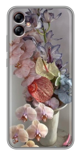 Чехол с картинкой "Разноцветные орхидеи" для Samsung Galaxy A04e (A042)