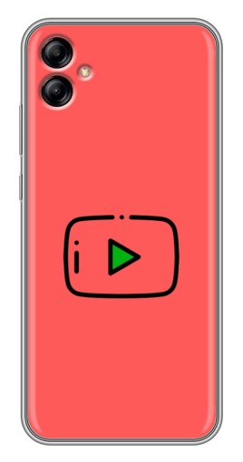 Силиконовый чехол с изображением "Рисованная кнопка" для Samsung Galaxy A04e (A042)