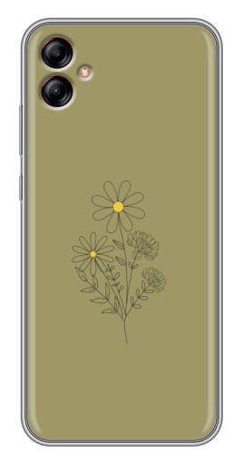 Чехол с печатью "Рисунок ромашка" для Samsung Galaxy A04e (A042)
