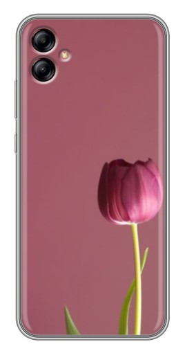 Силиконовый чехол с изображением "Розовый тюльпан" для Samsung Galaxy A04e (A042)