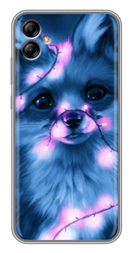 Чехол с картинкой "Синяя лисичка" для Samsung Galaxy A04e (A042)