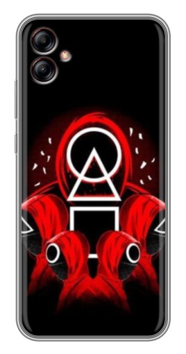 Чехол с печатью "Солдаты с игры кальмара" для Samsung Galaxy A04e (A042)