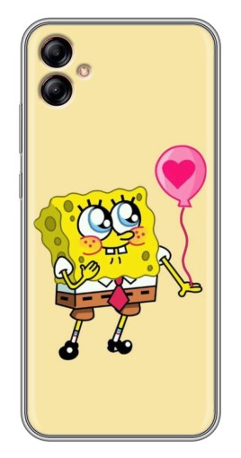 Чехол с принтом "СпанчБоб с шариком" для Samsung Galaxy A04e (A042)