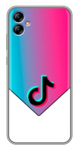 Силиконовый чехол с изображением "Tiktok Logo" для Samsung Galaxy A04e (A042)