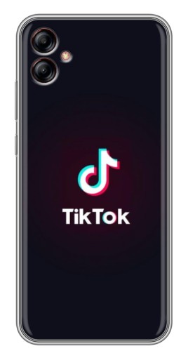 Чехол с печатью "TikTok темный" для Samsung Galaxy A04e (A042)