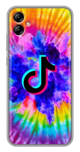 Силиконовый чехол с изображением "TikTok в красках" для Samsung Galaxy A04e (A042)