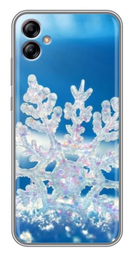 Силиконовый чехол с изображением "Яркая снежинка" для Samsung Galaxy A04e (A042)