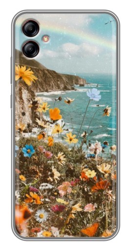 Чехол с печатью "Яркие полевые цветы" для Samsung Galaxy A04e (A042)