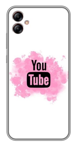 Силиконовый чехол с изображением "Ютуб в дыму" для Samsung Galaxy A04e (A042)