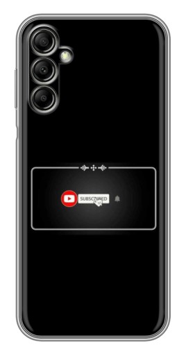 Силиконовый чехол с изображением "subscribed" для Samsung Galaxy A14 5G