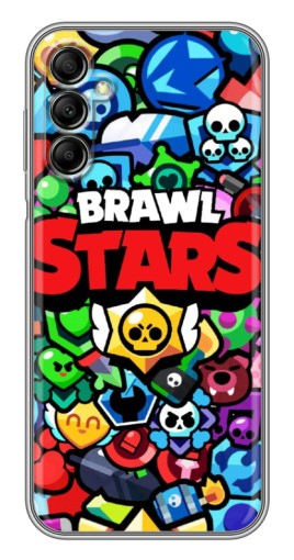 Чехол с картинкой "Значки Бравл Старс" для Samsung Galaxy A14 5G