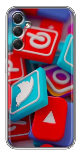 Чехол с картинкой "3Д эффект" для Samsung Galaxy A34