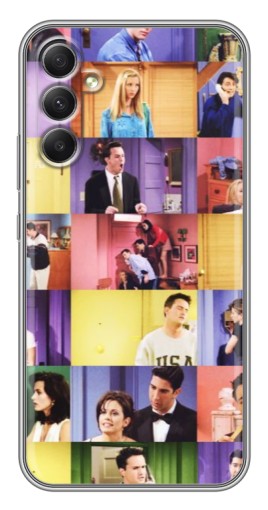 Чехол с картинкой "Актеры Друзья" для Samsung Galaxy A34