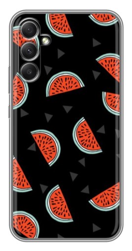 Чехол с печатью "Арбузы на черном" для Samsung Galaxy A34