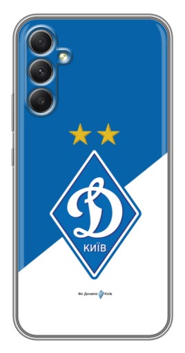 Чехол с печатью "Бело-синий Динамо" для Samsung Galaxy A34