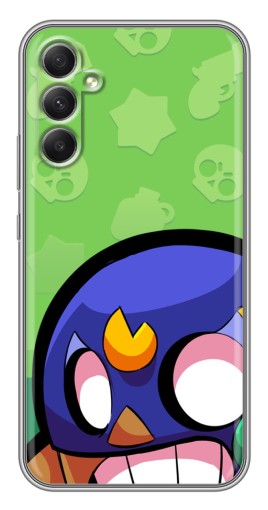 Силиконовый чехол с изображением "Боец в маске" для Samsung Galaxy A34