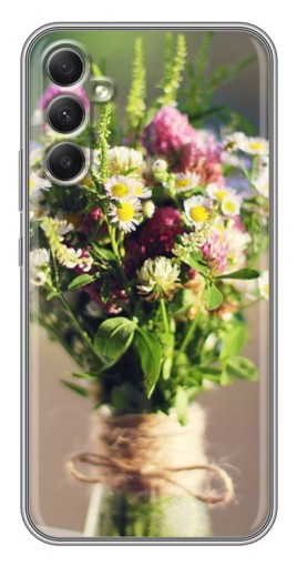 Чехол с картинкой "Букет полевых цветов" для Samsung Galaxy A34