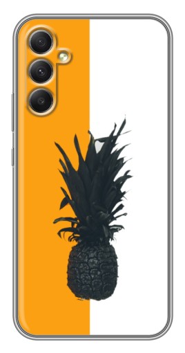 Чехол с картинкой "Черный Ананас" для Samsung Galaxy A34
