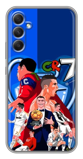Силиконовый чехол с изображением "CR7" для Samsung Galaxy A34
