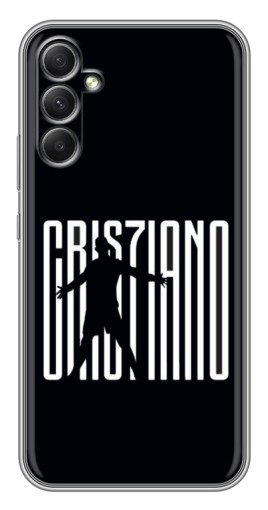 Силиконовый чехол с изображением "Cristiano" для Samsung Galaxy A34