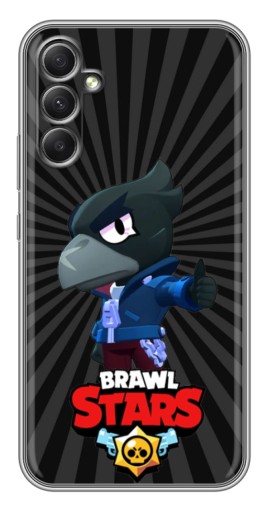 Чехол с картинкой "Crow Brawl Stars" для Samsung Galaxy A34