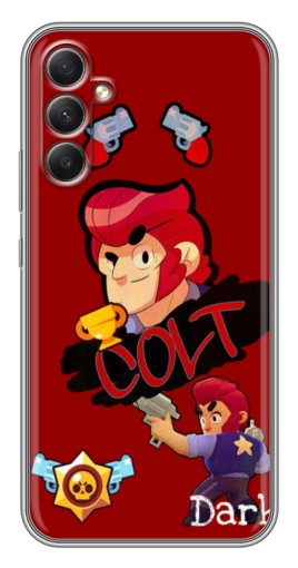 Силиконовый чехол с изображением "Dark Colt" для Samsung Galaxy A34