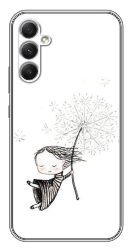 Силиконовый чехол с изображением "Девочка с одуванчиком" для Samsung Galaxy A34