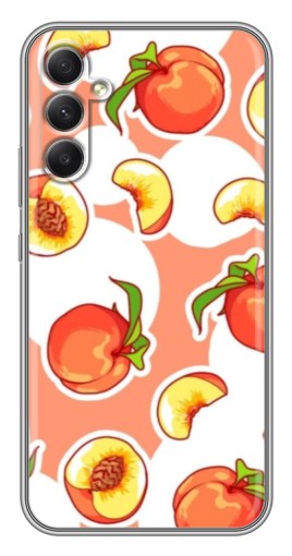 Чехол с картинкой "Дольки персиков" для Samsung Galaxy A34