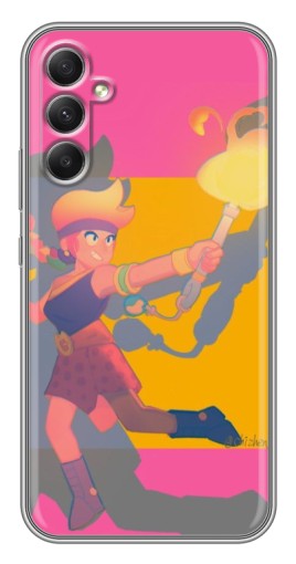 Силиконовый чехол с изображением "Эмбер бравл старс" для Samsung Galaxy A34