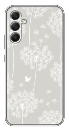 Чехол с картинкой "Фон одуванчиков " для Samsung Galaxy A34
