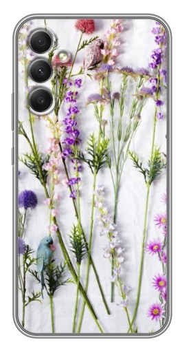 Силиконовый чехол с изображением "Фон полевых цветов" для Samsung Galaxy A34
